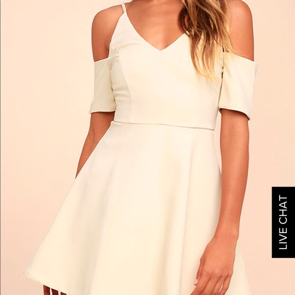 Lulus Dresses & Skirts - Lulus Cream Dress Size Medium NWT